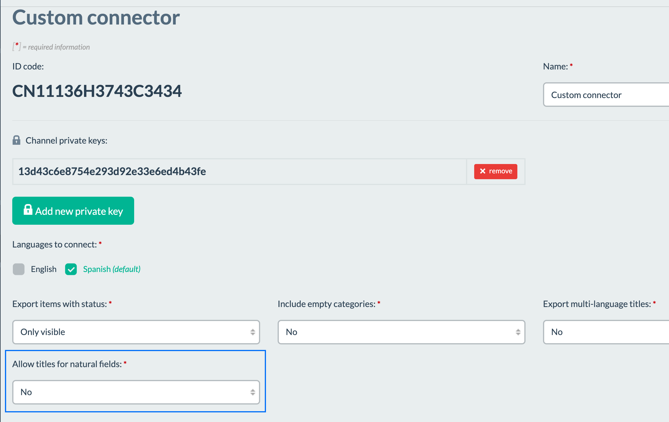 This option is not included in all connectors