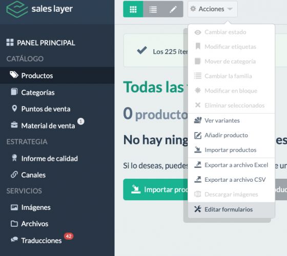 Editar formularios