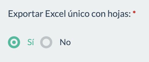 Opción para descargar un Excel multi página