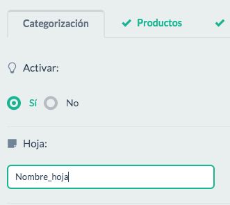 Editar los nombres de las hojas en el Excel de exportación