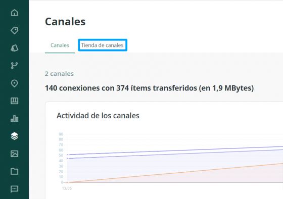 Tienda de canales