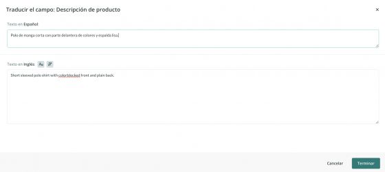 Editar traducciones