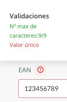 Error por valor único en un campo