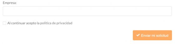 Ejemplo de orden de pedido: datos personales