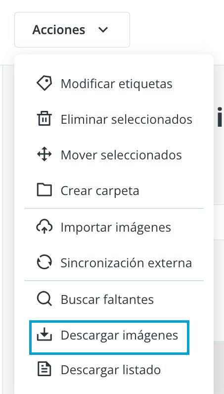 Función de descargar imágenes