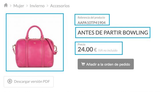 Ejemplo de producto