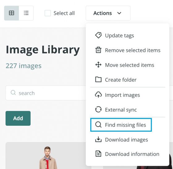 Find missing files