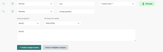 Campo plantilla ejemplo