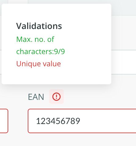 Unique value error example