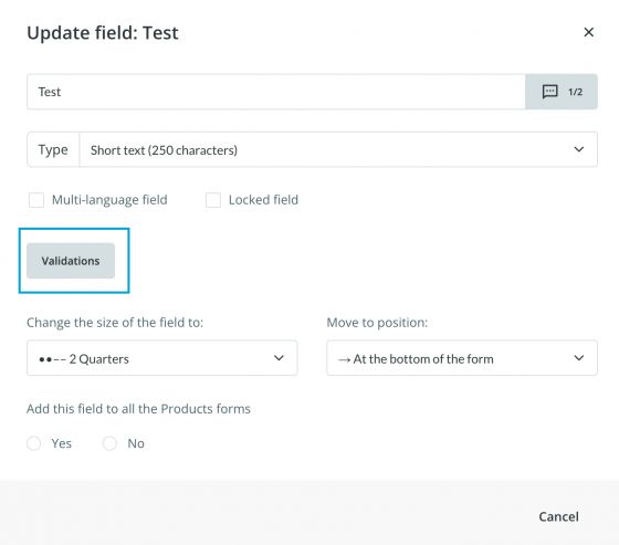 Validations