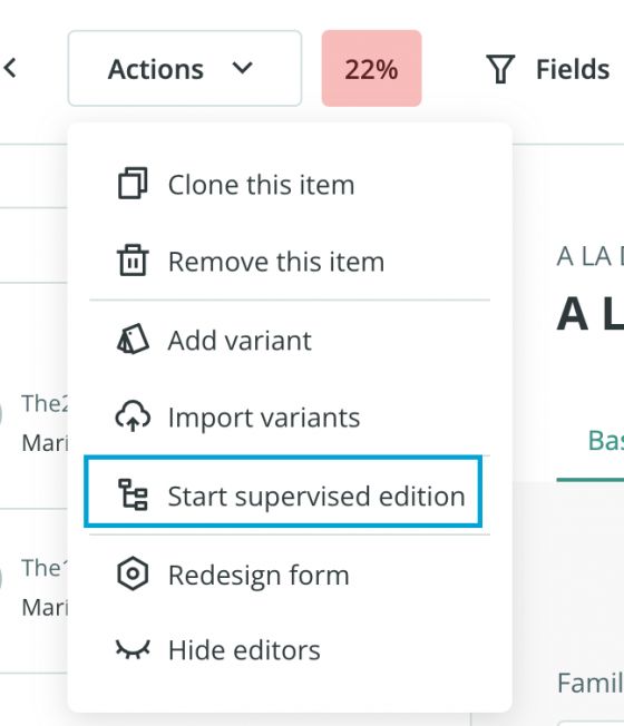 Start Supervised Edition