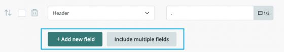 Add new field or include multiple fields