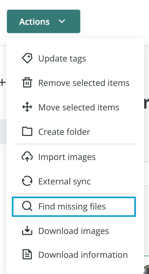 Menu Option from Image Library