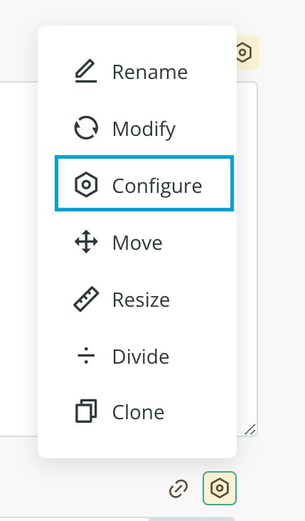 Configure image field