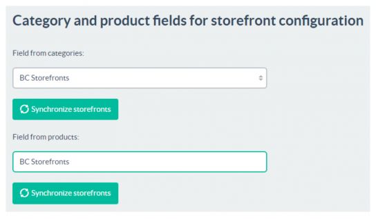Synchronize storefronts