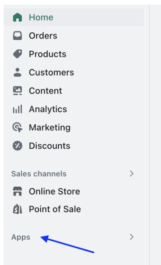 Home in Shopify