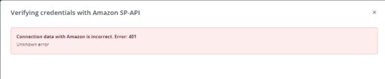 Mensaje de error