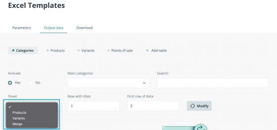 Select tab