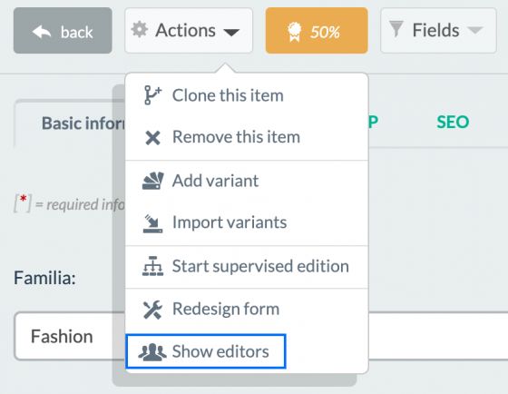 SHOW EDITORS