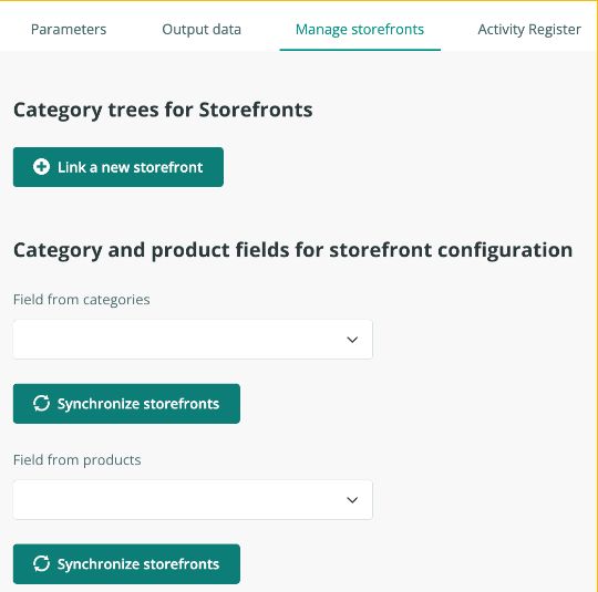 Storefronts management