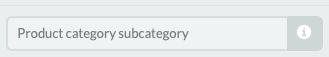 Product Category Subcategory