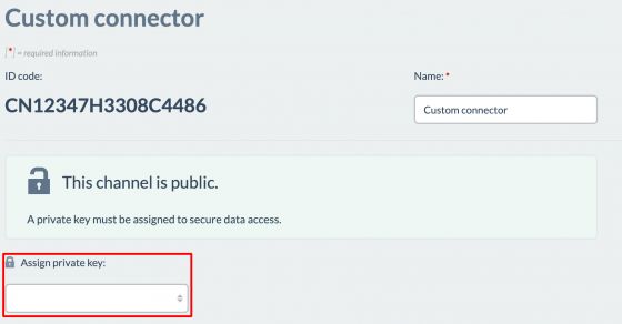 Select a private key