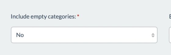 Include empty categories