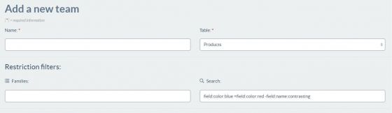 Advanced searching when creating a connector