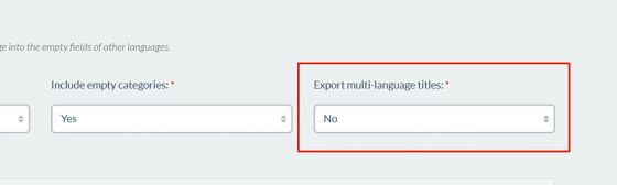 Prestashop export multi language