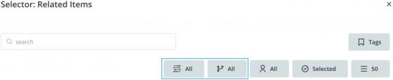 filter items