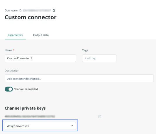 Connector parameters