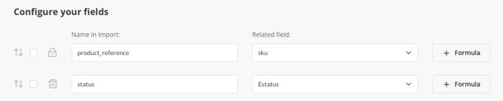 Status field mapping